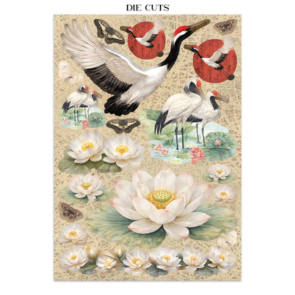 Printed Art Junk Journal Focus Points for Art and Craft A5 - Oriental Garden 