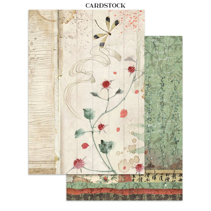 Printed Art Junk Journal Focus Points for Art and Craft A5 - Oriental Garden 