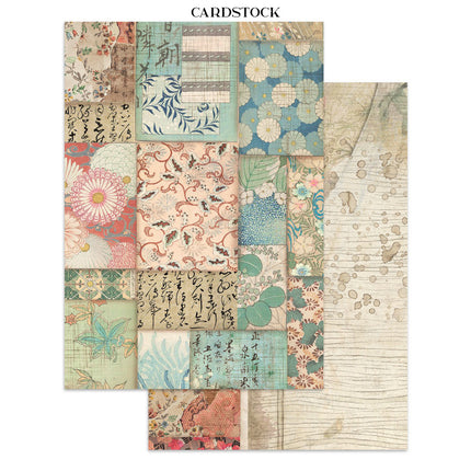 Printed Art Junk Journal Focus Points for Art and Craft A5 - Oriental Garden 