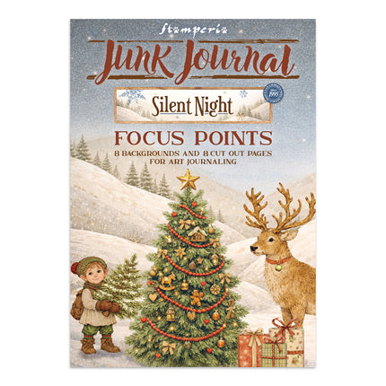 Printed Art Junk Journal Focus Points for Art and Craft A5 - Silent Night 