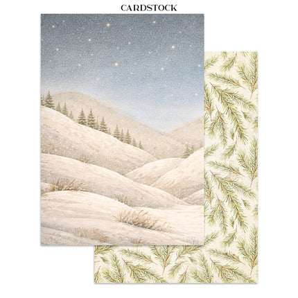 Printed Art Junk Journal Focus Points for Art and Craft A5 - Silent Night 