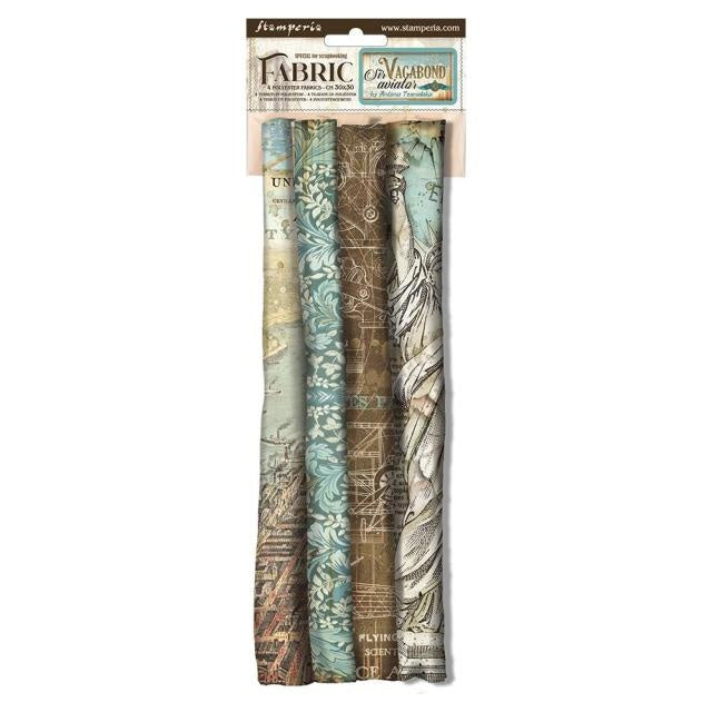 Pack 4 sheets fabric cm 30x30 - Sir Vagabond Aviator