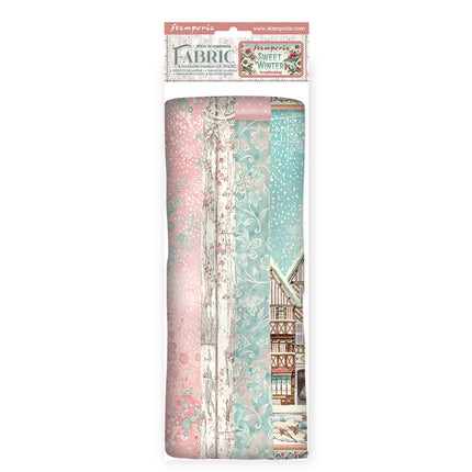 Pack 4 sheets fabric cm 30x30 - Sweet winter