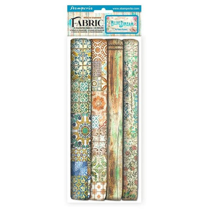 Pack 4 sheets fabric cm 30x30 - Blue Dream