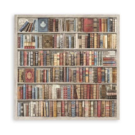 Pack 4 sheets fabric cm 30x30 - Vintage Library