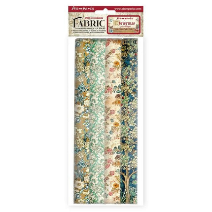 Pack 4 sheets fabric cm 30x30 - Christmas Greetings