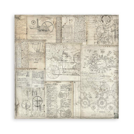 Pack 4 sheets fabric cm 30x30 - Voyages Fantastiques
