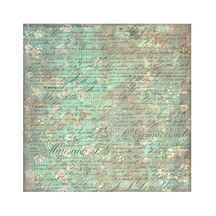 Pack of 4 fabric sheets 30x30 cm - Brocante Antiques