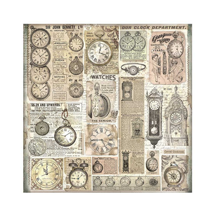 Pack of 4 fabric sheets 30x30 cm - Brocante Antiques