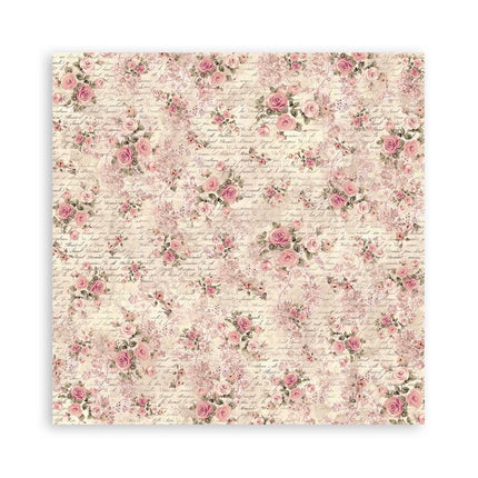 Pack 4 sheets fabric cm 30x30 - Shabby Rose