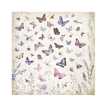 Pack 4 sheets fabric cm 30x30 - Lavender