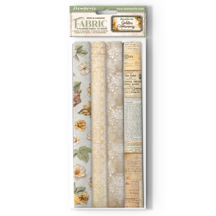 Pack 4 sheets fabric 30x30 cm - Golden Harmony