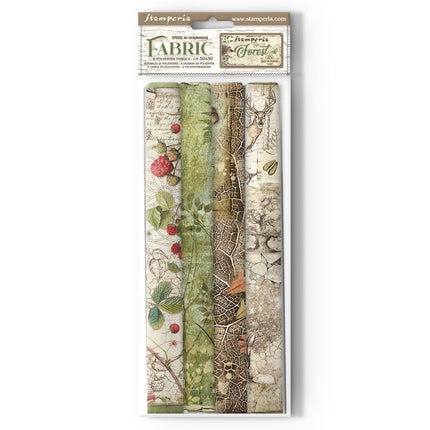 Pack 4 sheets fabric 30x30 cm - Forest