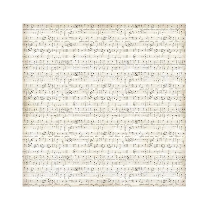 Pack of 4 fabric sheets 30x30 cm - Music