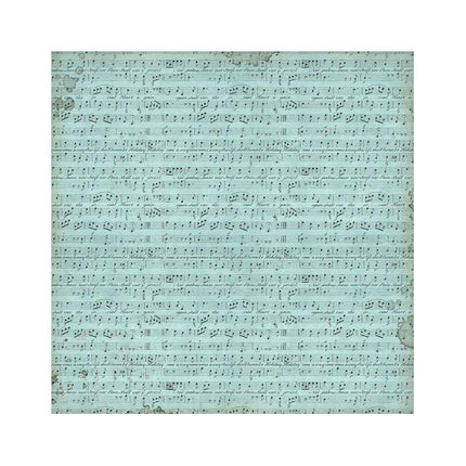 Pack of 4 fabric sheets 30x30 cm - Music