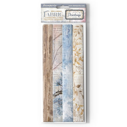 Pack of 4 fabric sheets 30x30 cm - Create Happiness Dewdrops