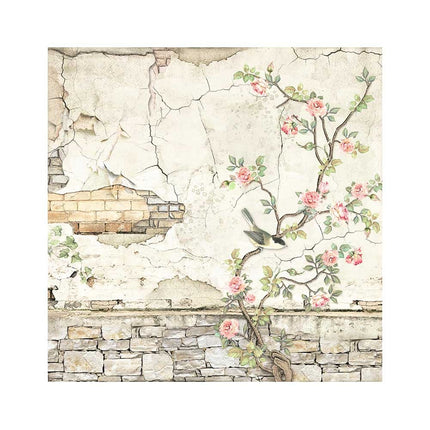 Pack 4 sheets fabric 30x30 cm - House of Roses