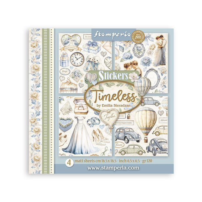 Stickers 165x165 mm - 4 Sheets - Timeless