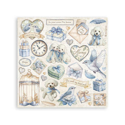 Stickers 165x165 mm - 4 Sheets - Timeless