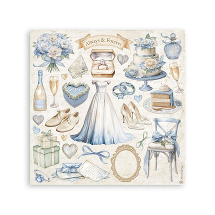Stickers 165x165 mm - 4 Sheets - Timeless