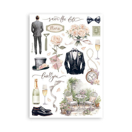 Washi Album 8 sheets A5 - Romance Forever