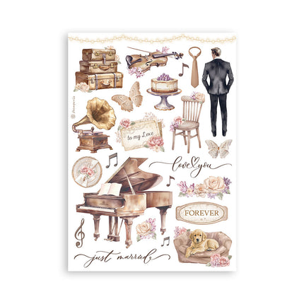 Washi Album 8 sheets A5 - Romance Forever