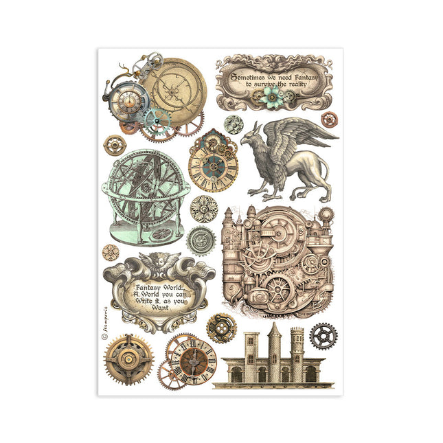 Washi pad 8 sheets A5 - Sir Vagabond in Fantasy World