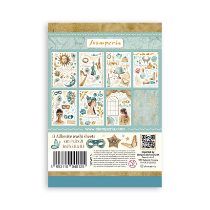 Washi pad 8 sheets A5 - Masquerade