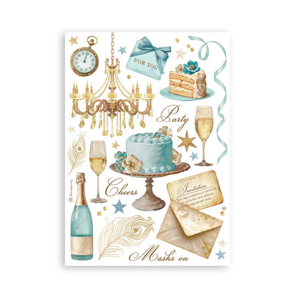Washi pad 8 sheets A5 - Masquerade