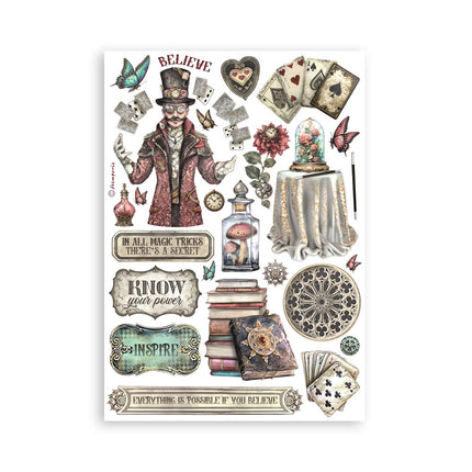 Washi pad 8 sheets A5 - Master of Magic