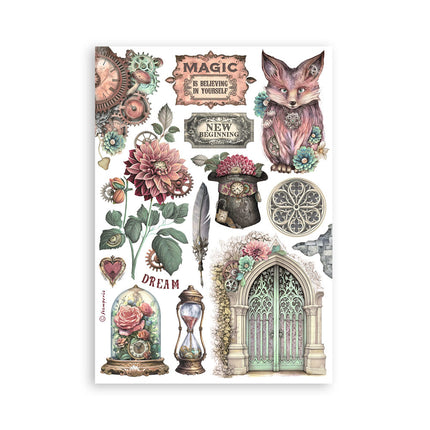 Washi pad 8 sheets A5 - Master of Magic