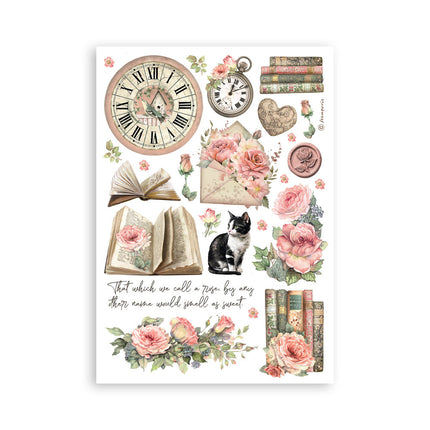 Washi pad 8 sheets A5 - House of Roses