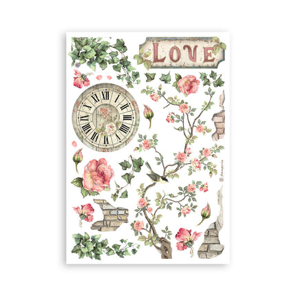 Washi pad 8 sheets A5 - House of Roses