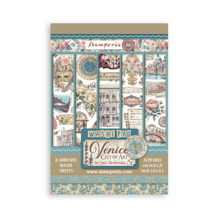 Washi pad 8 sheets A5 - Venice City of Art