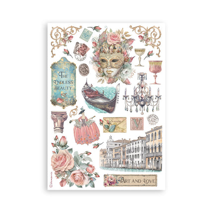 Washi pad 8 sheets A5 - Venice City of Art