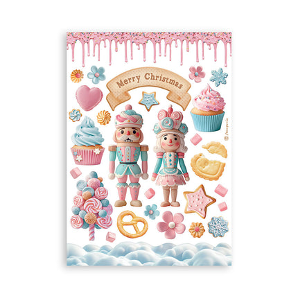 Washi pad 8 sheets A5 - Candy Christmas
