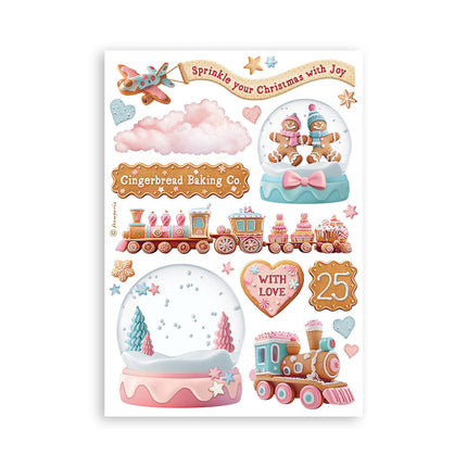 Washi pad 8 sheets A5 - Candy Christmas