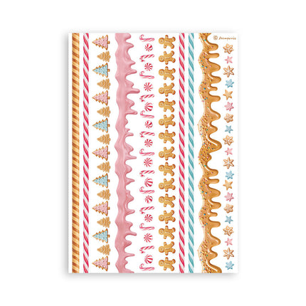 Washi pad 8 sheets A5 - Candy Christmas