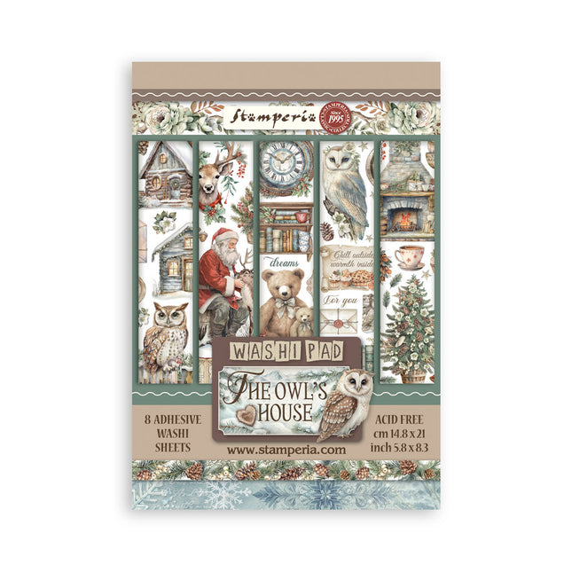 Washi pad 8 sheets A5 - The Owl's House