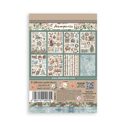 Washi pad 8 sheets A5 - The Owl's House