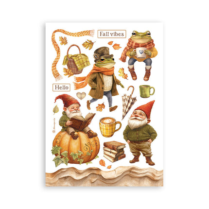 Washi pad 8 sheets A5 - Whispering woods