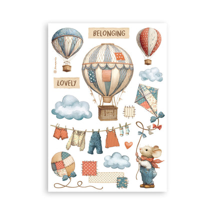 Washi pad 8 sheets A5 - Family