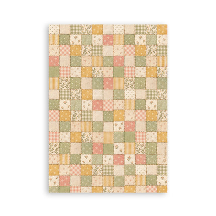 Printed Washi pad for Art and Craft A5 8 sheets - Cozy Family