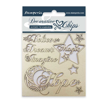 Decorative chips cm. 9,5x9,5 Hope
