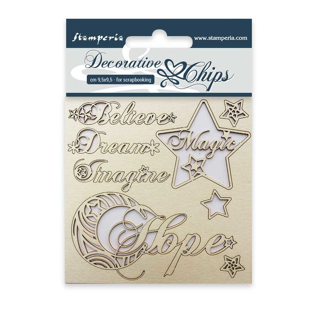 Decorative chips cm. 9,5x9,5 Hope