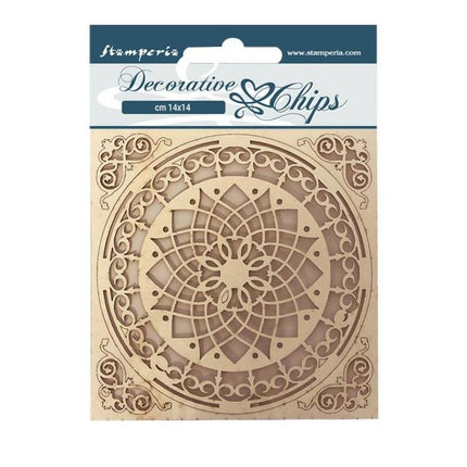 Decorative chips cm 14x14 - Casa Granada plate