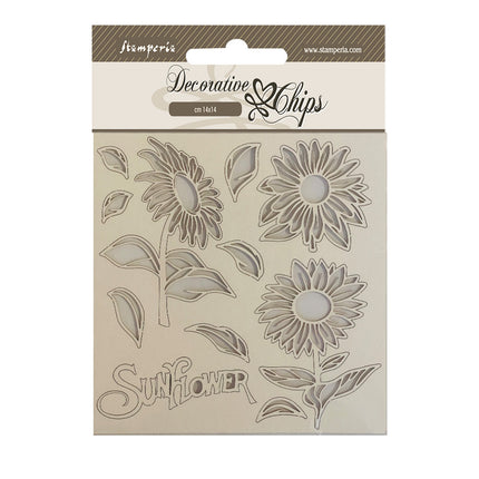 Decorative chips cm 14x14 - Sunflower Art