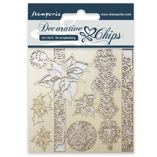 Decorative chips cm. 14x14 Winter