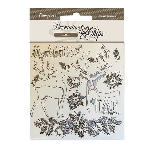 Decorative chips cm 14x14 - Magic time