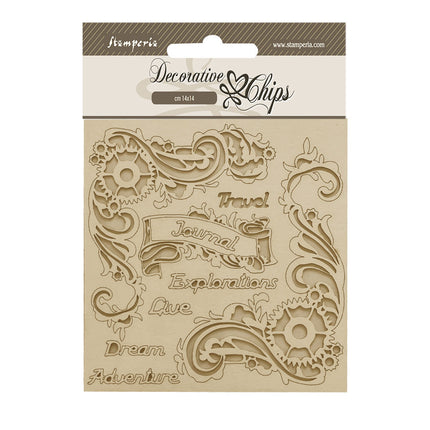 Decorative chips cm 14x14 - Songs of the Sea journal